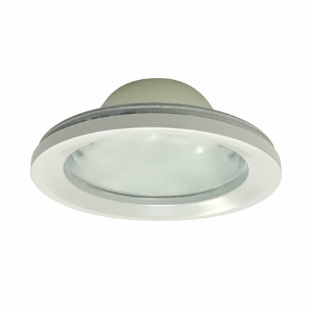 NORA LIGHTING 4in Iolite LED Sq. Adj. Cone Retrofit, 1000lm / 12W, 3000K, Matte White / Matte White NLCBC-669TIR15WW